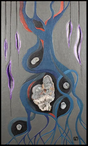 Mixed Media "Underground Cavern"