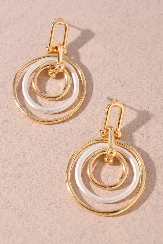 Mixed Metal Earrings