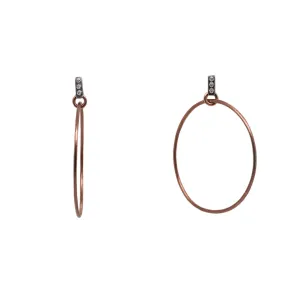 Mixed Metal Porto Stud Hoops