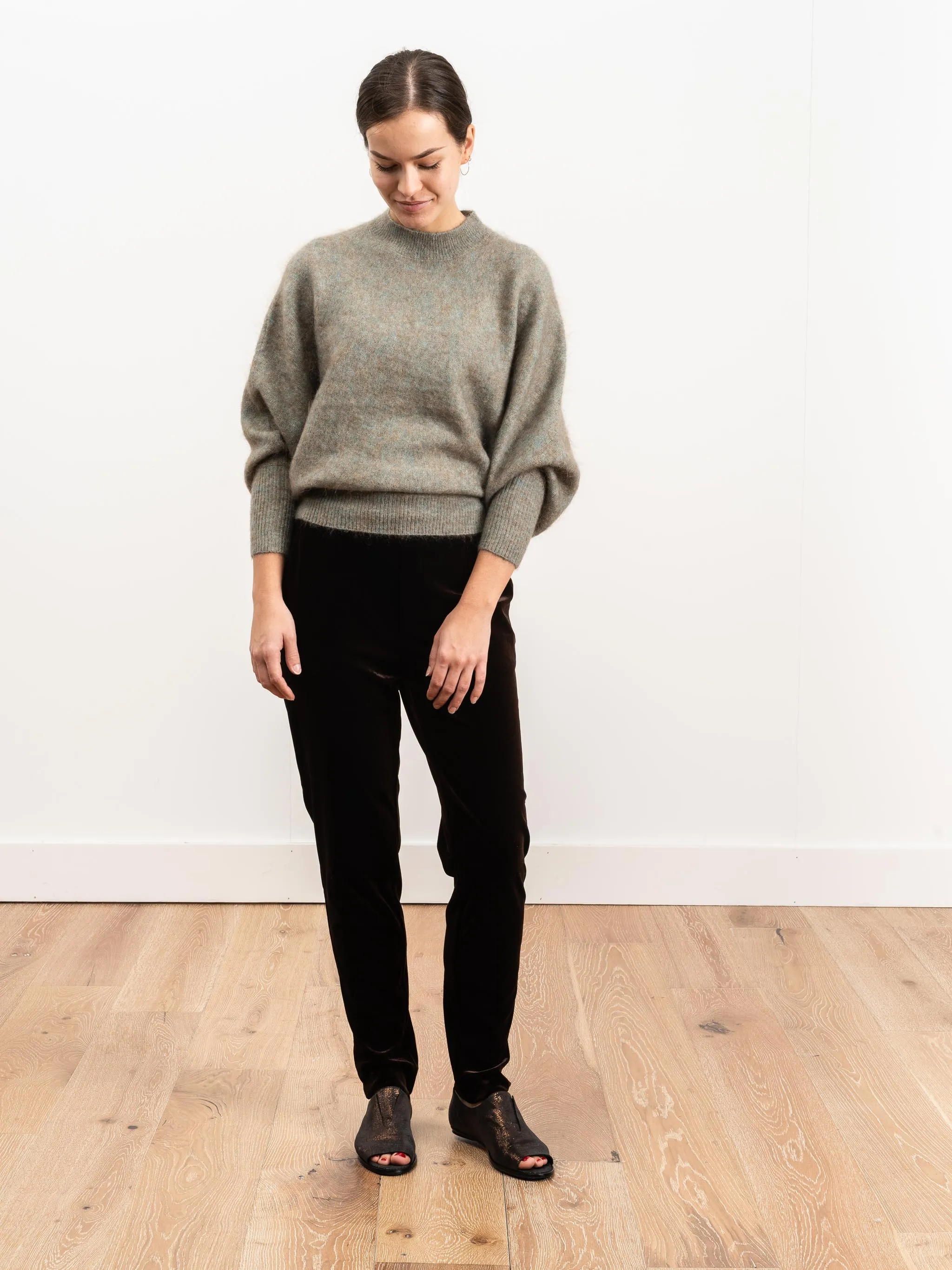 mohair rounded sweater