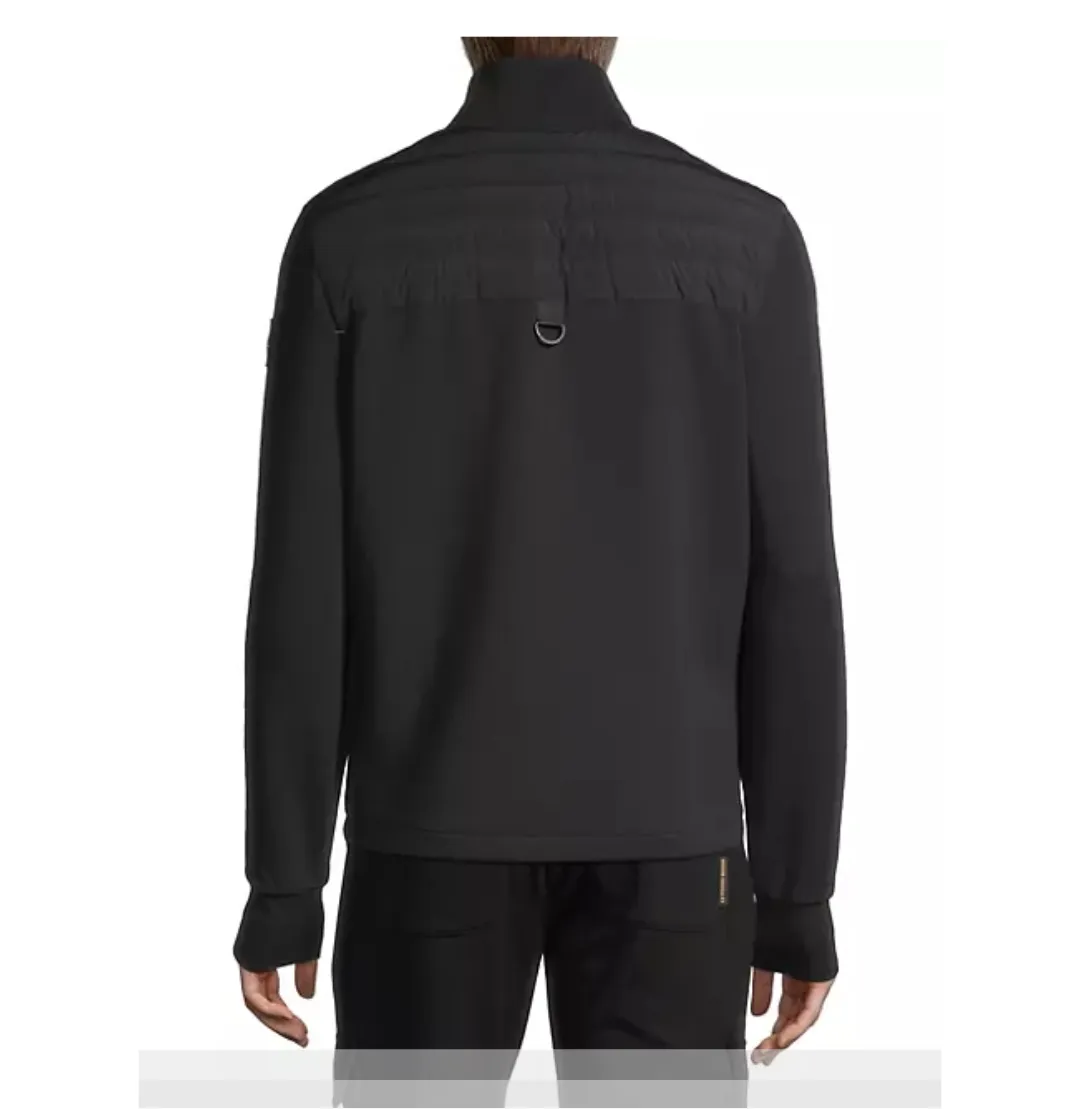 MOOSE KNUCKLES REALWOOD HYBRID BOMBER BLACK/BLACK