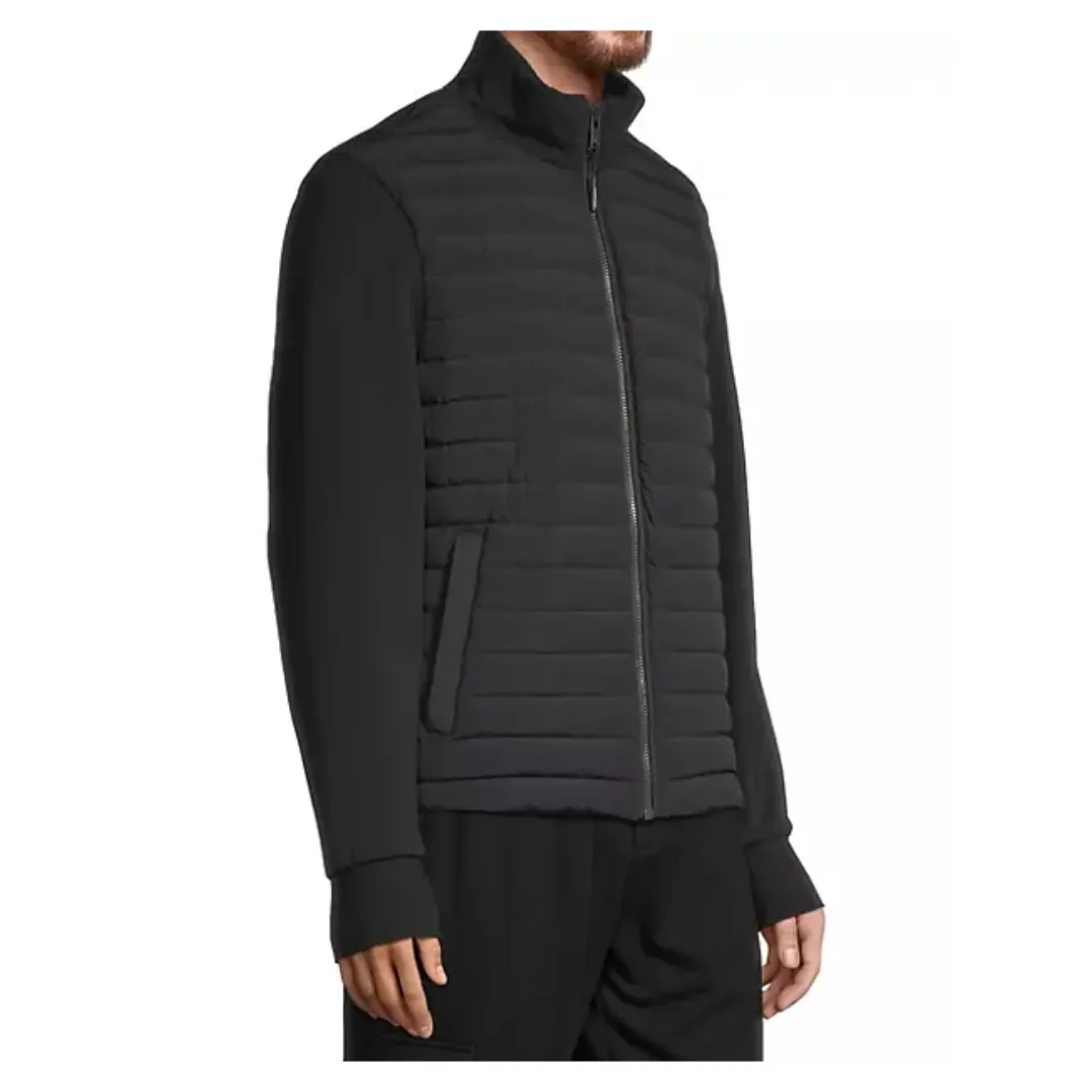 MOOSE KNUCKLES REALWOOD HYBRID BOMBER BLACK/BLACK