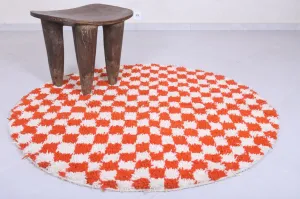 Moroccan round rug - feet rounded moroccan rug