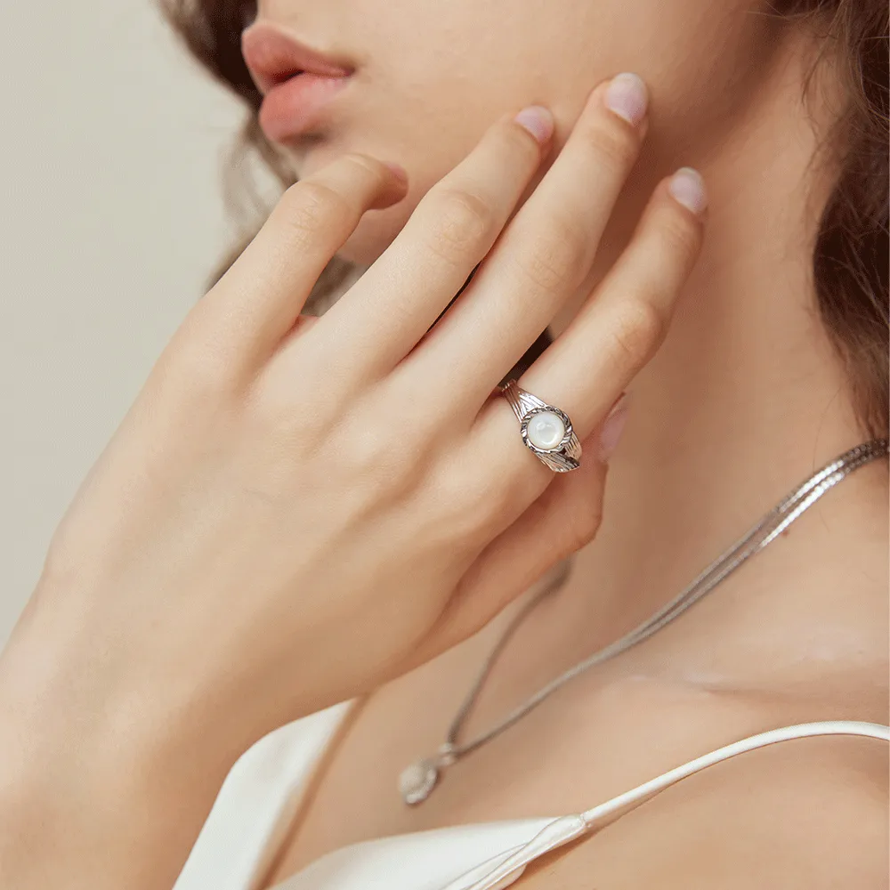 Mother of Pearl Moonlight Ring