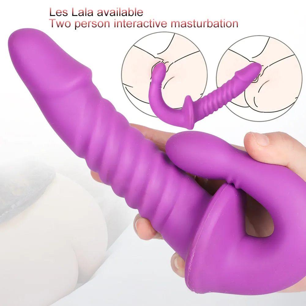 MRIMIN Strapless Strap-On Double Sided Headed Dildo for Lesbian and Couples