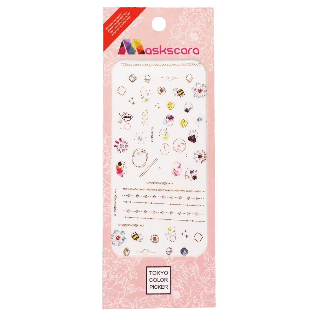 Nail Art Sticker - Mixed Patterns (MG181005-12)