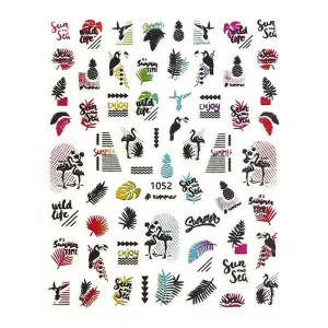 Nail Art Stickers - 1052 - Colorful