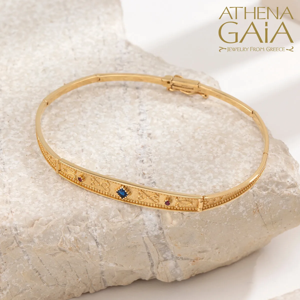 Narrow Byzantine Segmented Bracelet