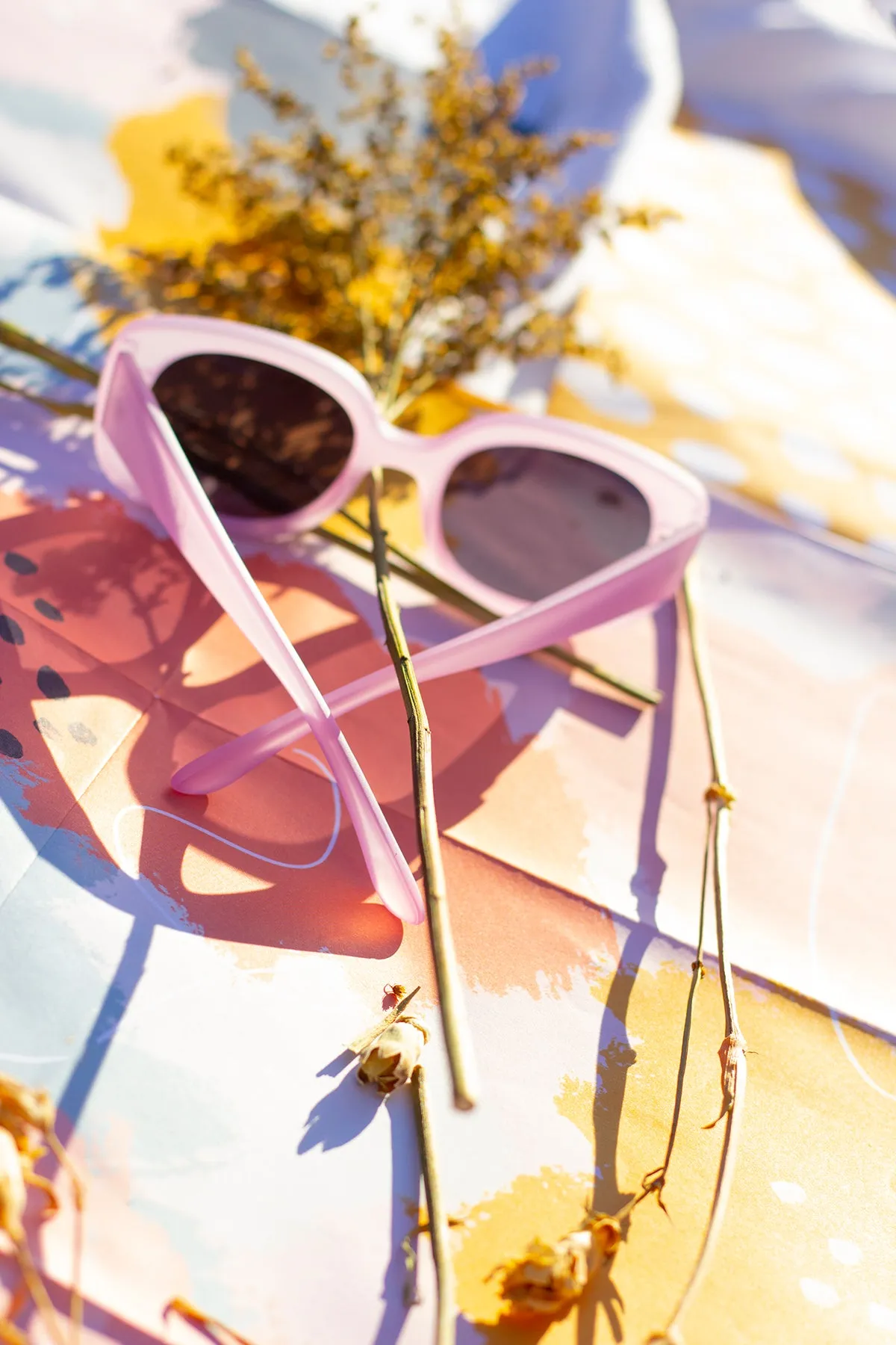 Narrow Oval Chunky Sunglasses