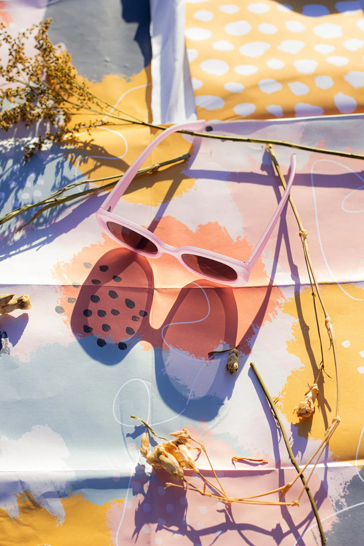 Narrow Oval Chunky Sunglasses
