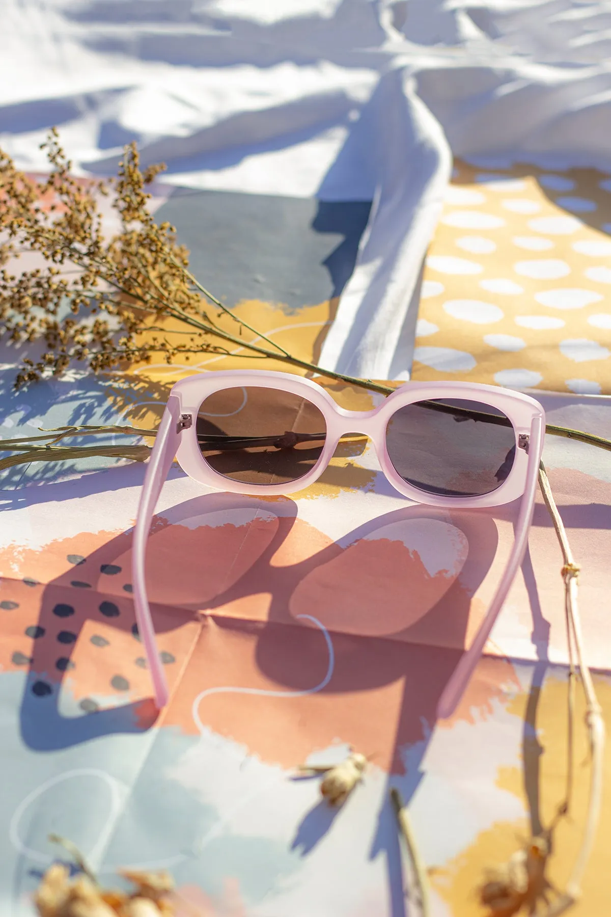 Narrow Oval Chunky Sunglasses
