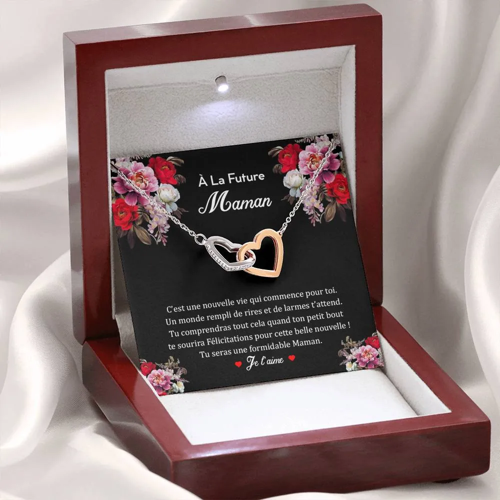 NEWMOM • Collier Future Maman Double Cœur