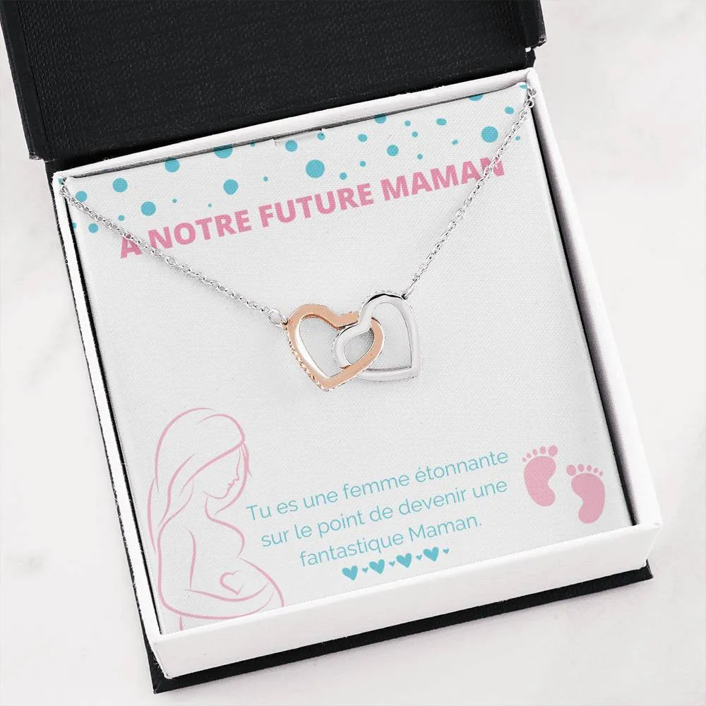 NEWMOM • Collier Future Maman Double Cœur