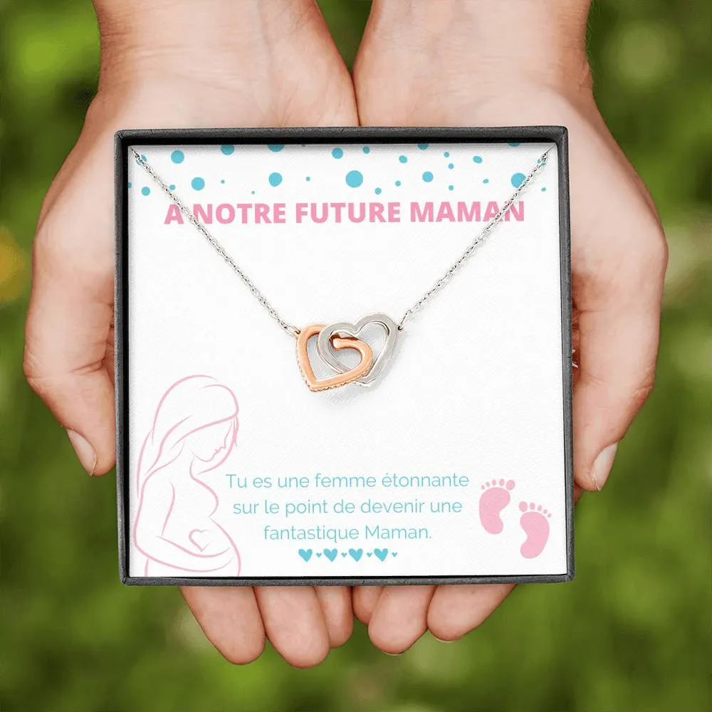 NEWMOM • Collier Future Maman Double Cœur