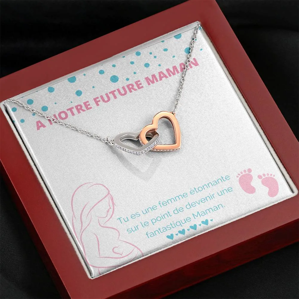 NEWMOM • Collier Future Maman Double Cœur