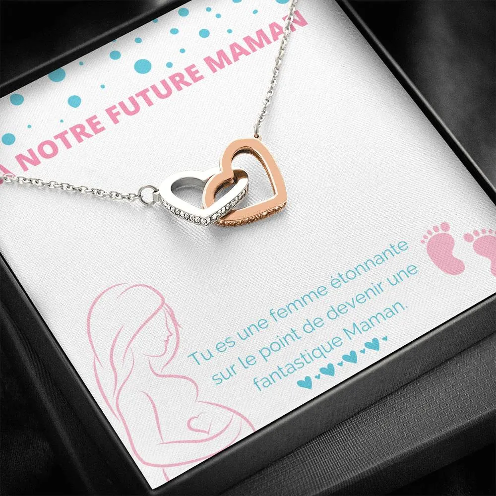 NEWMOM • Collier Future Maman Double Cœur