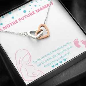 NEWMOM • Collier Future Maman Double Cœur