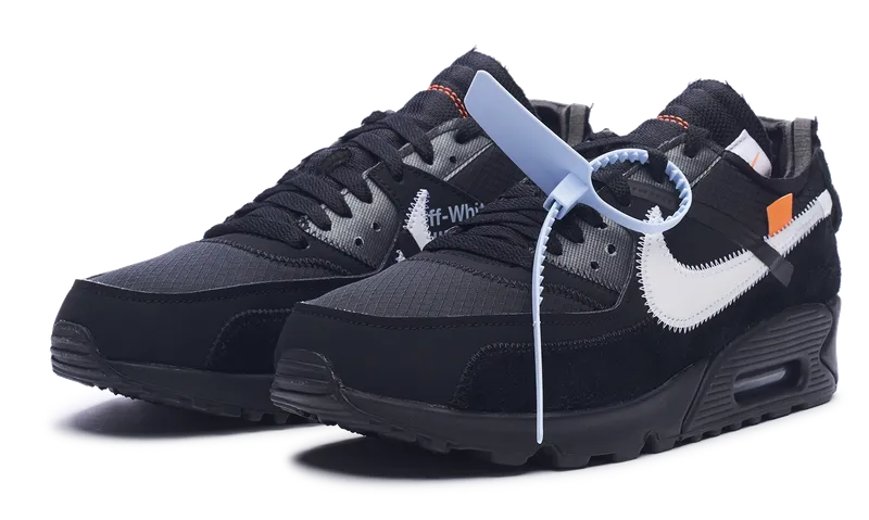 Nike Air Max 90 x OFF-WHITE Black 2019 (AA7293-001) Men's Size 6-13