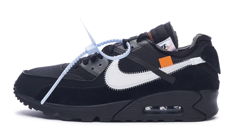 Nike Air Max 90 x OFF-WHITE Black 2019 (AA7293-001) Men's Size 6-13