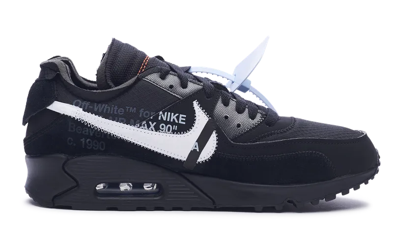 Nike Air Max 90 x OFF-WHITE Black 2019 (AA7293-001) Men's Size 6-13