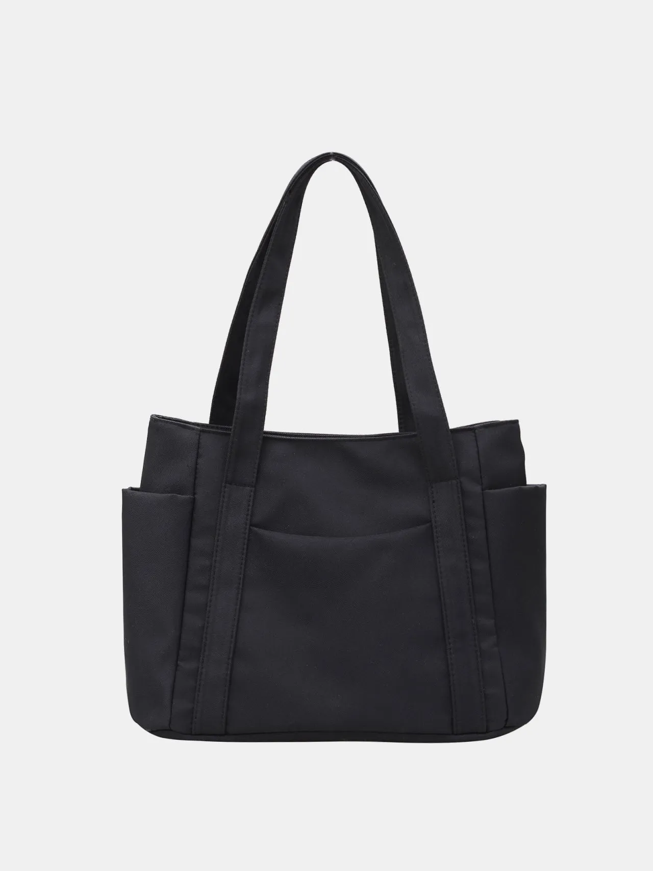 Nylon Oxford Large Tote Bag with Zipper for Women