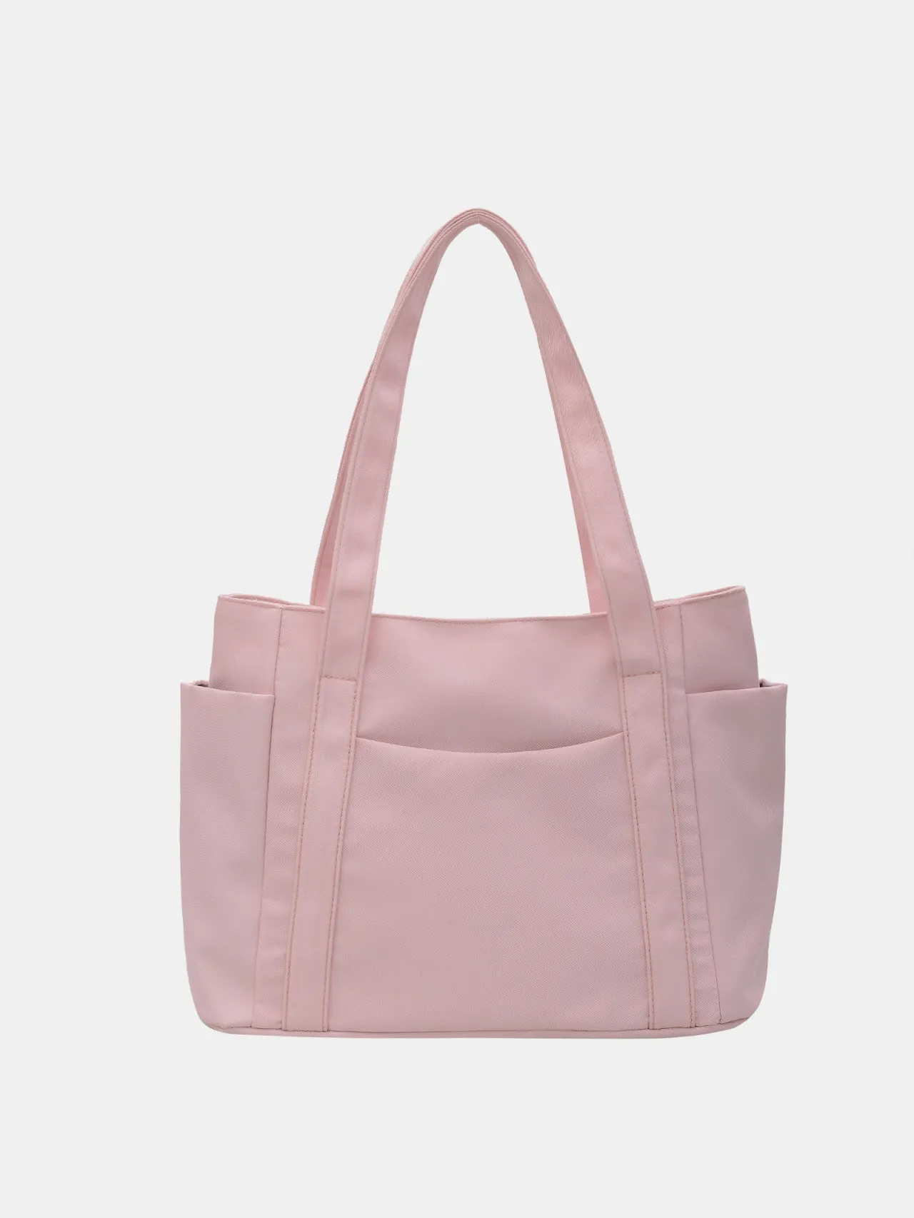 Nylon Oxford Large Tote Bag with Zipper for Women