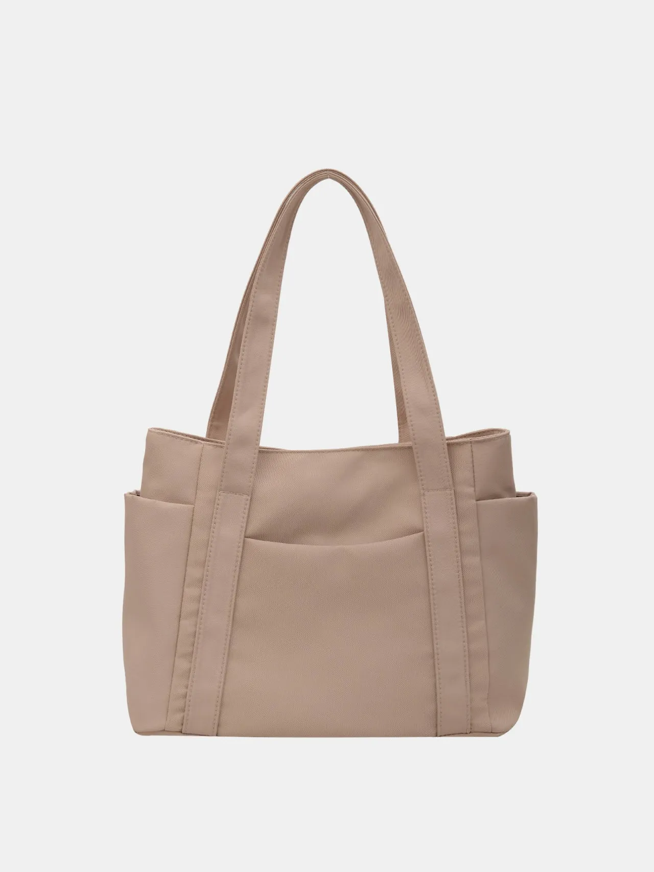 Nylon Oxford Large Tote Bag with Zipper for Women