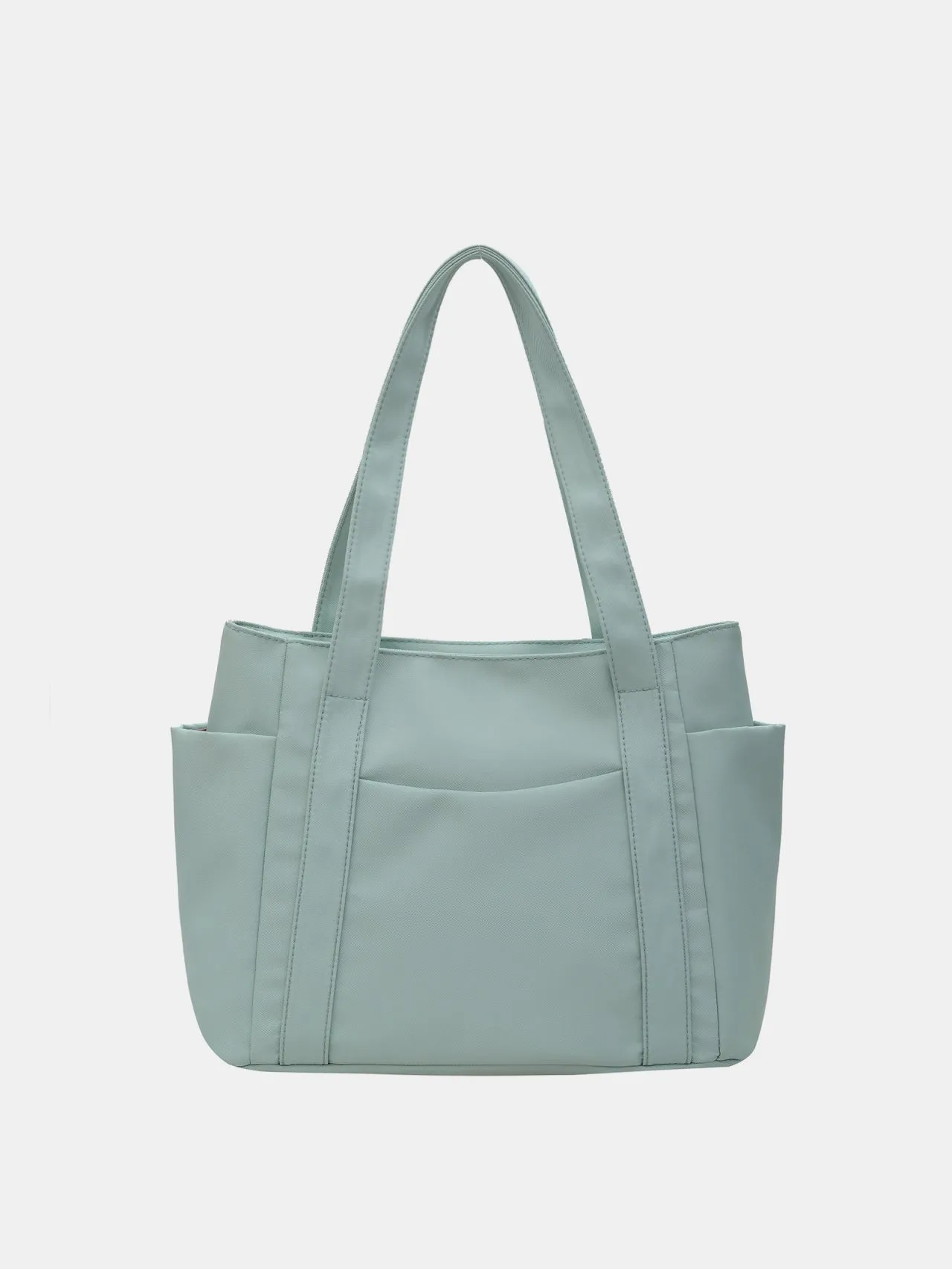 Nylon Oxford Large Tote Bag with Zipper for Women