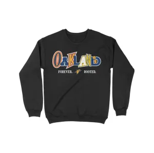 OAKLAND MIXED FONT (BLACK) CREWNECK SWEATER