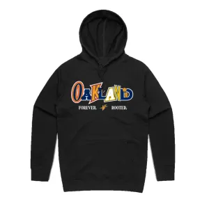 OAKLAND MIXED FONT (BLACK) HOODIE