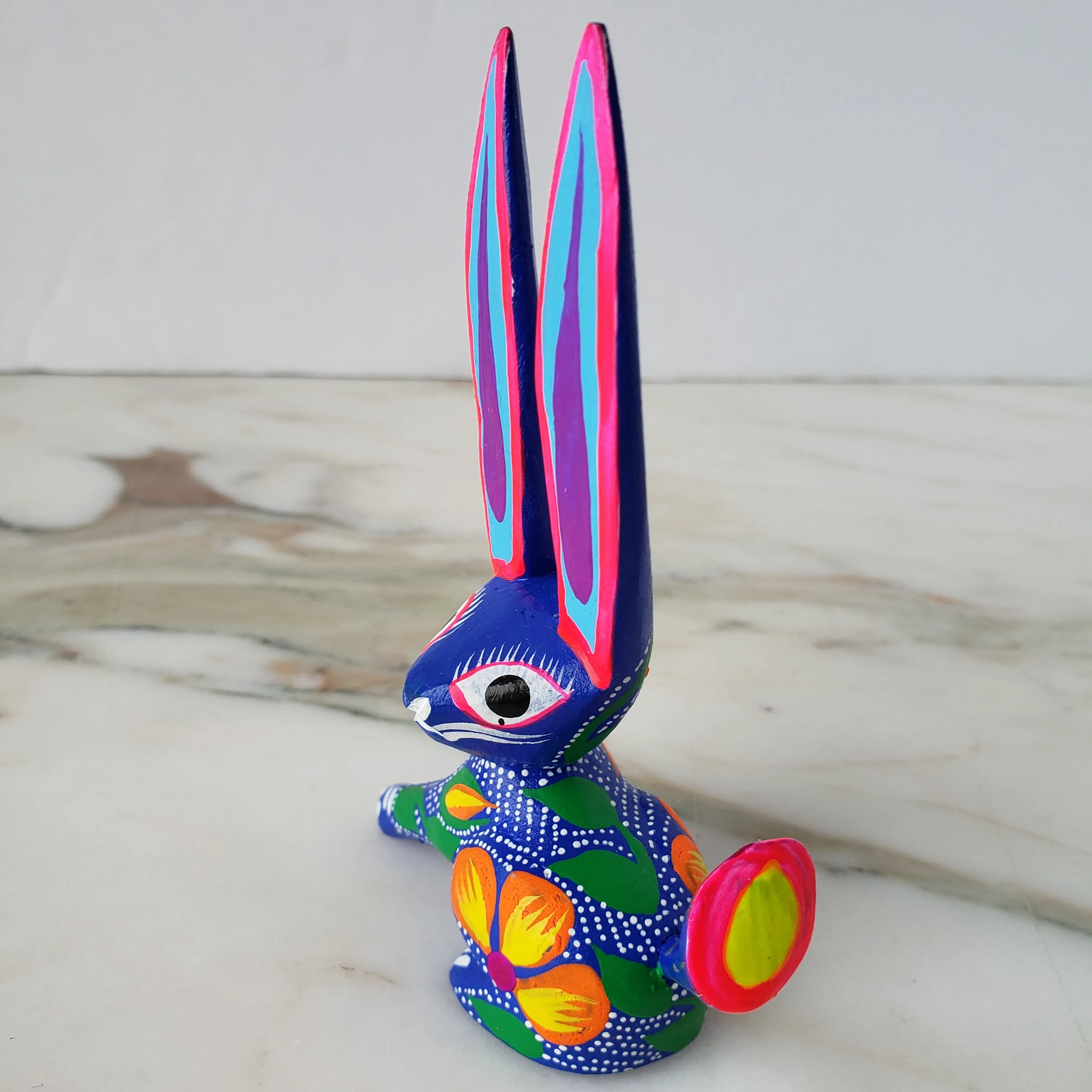 Oaxacan Alebrije  Rabbit  Mexican Hand Carved&Painted