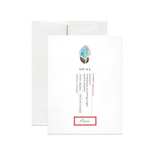 October Birthstone Greeting Card