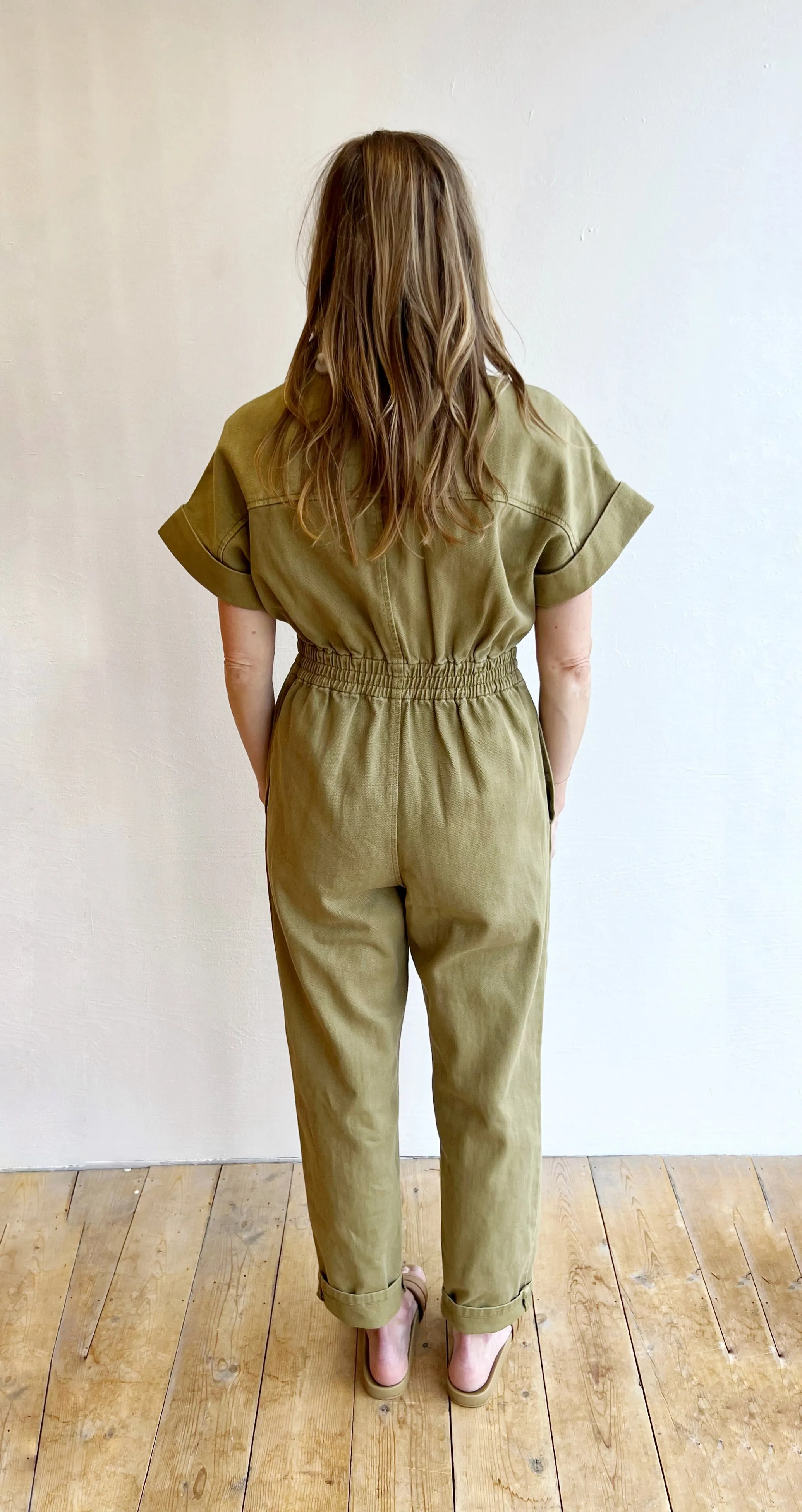 Olive utility jumper