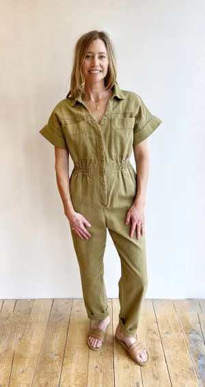 Olive utility jumper