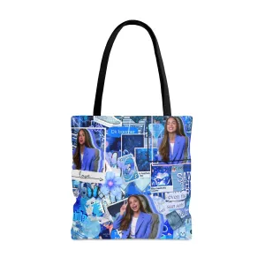 Olivia Rodrigo Blue Aesthetic Collage Tote Bag