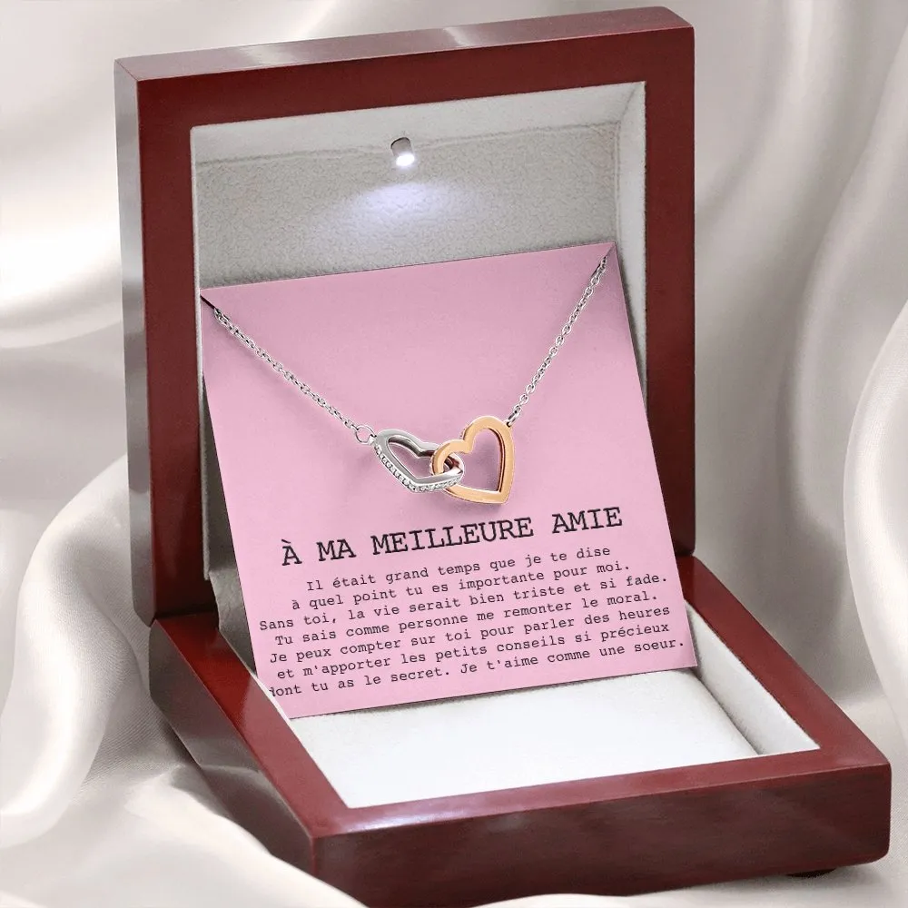 ONELOVE • Collier Meilleures Amies Double Cœur