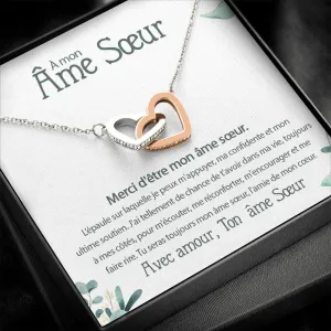 ONELOVE • Collier Meilleures Amies Double Cœur