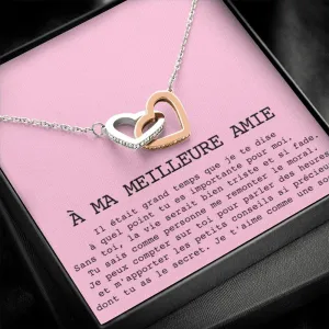 ONELOVE • Collier Meilleures Amies Double Cœur