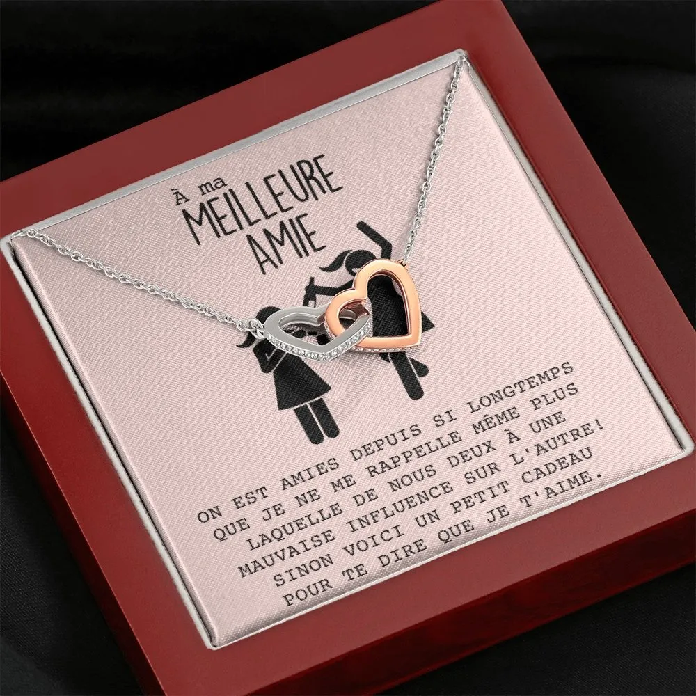 ONELOVE • Collier Meilleures Amies Double Cœur