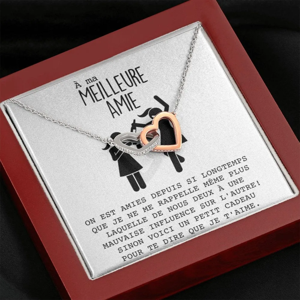 ONELOVE • Collier Meilleures Amies Double Cœur