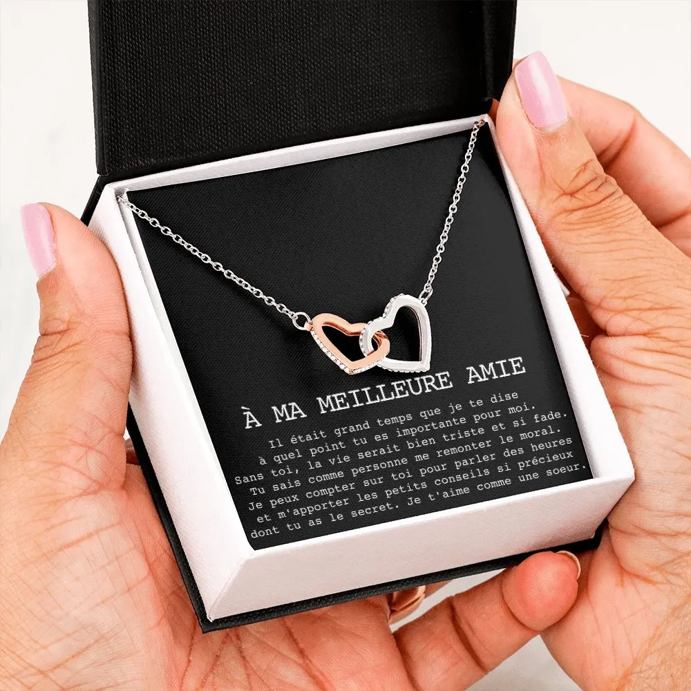 ONELOVE • Collier Meilleures Amies Double Cœur