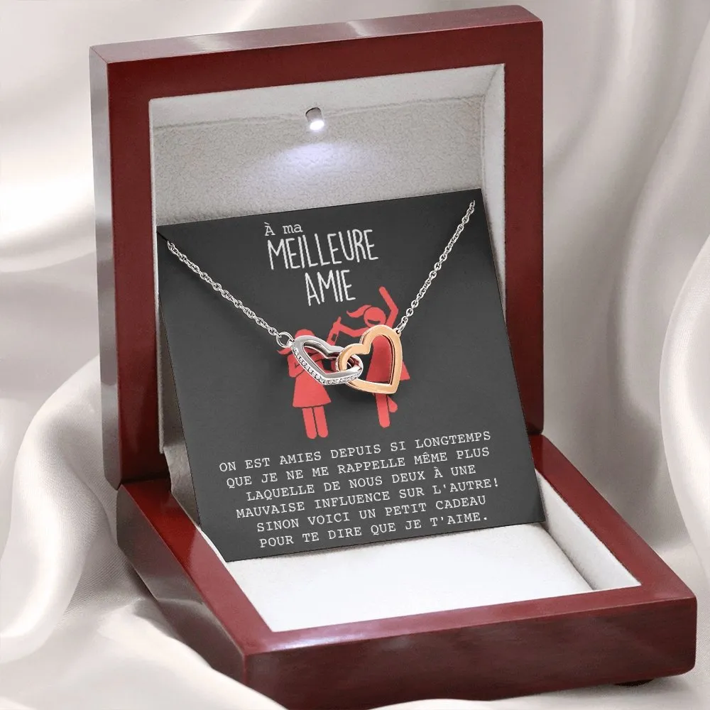 ONELOVE • Collier Meilleures Amies Double Cœur