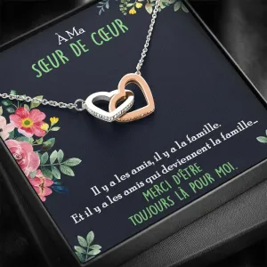 ONELOVE • Collier Meilleures Amies Double Cœur