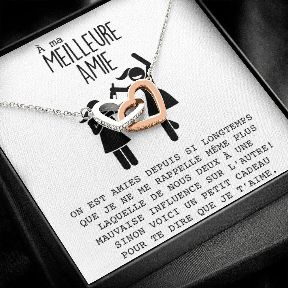 ONELOVE • Collier Meilleures Amies Double Cœur