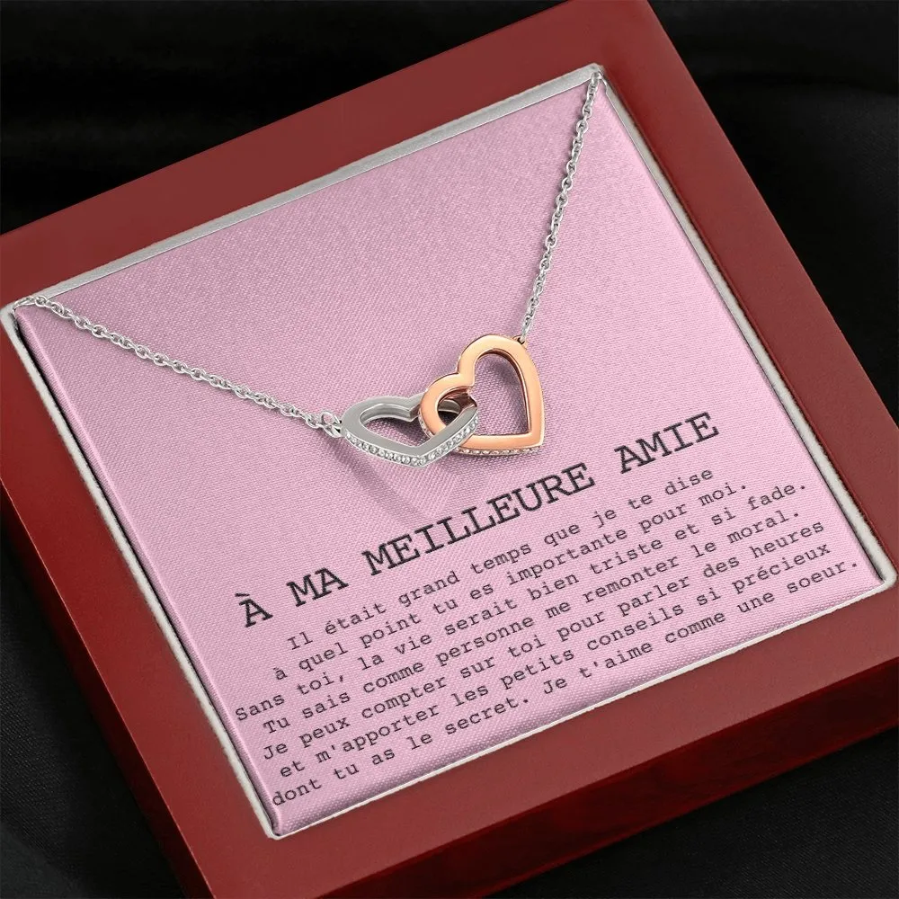 ONELOVE • Collier Meilleures Amies Double Cœur