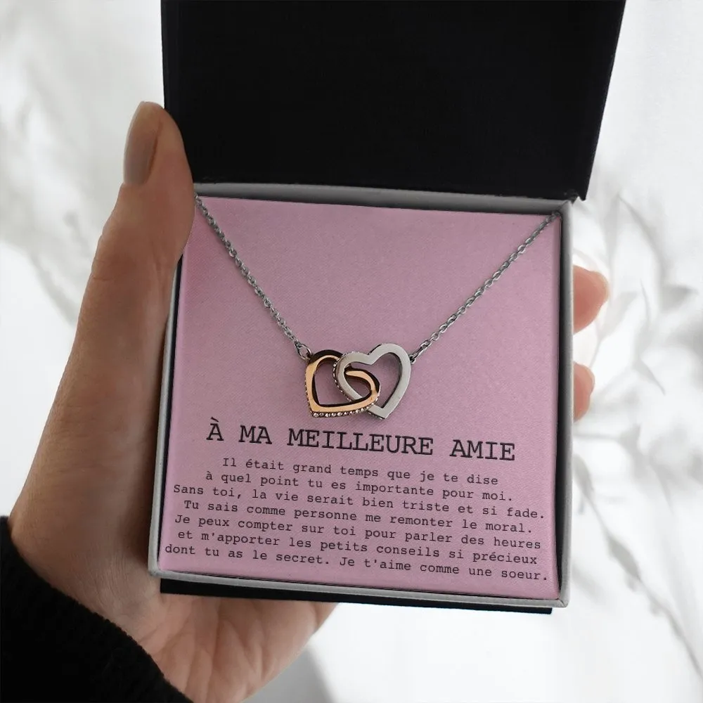 ONELOVE • Collier Meilleures Amies Double Cœur