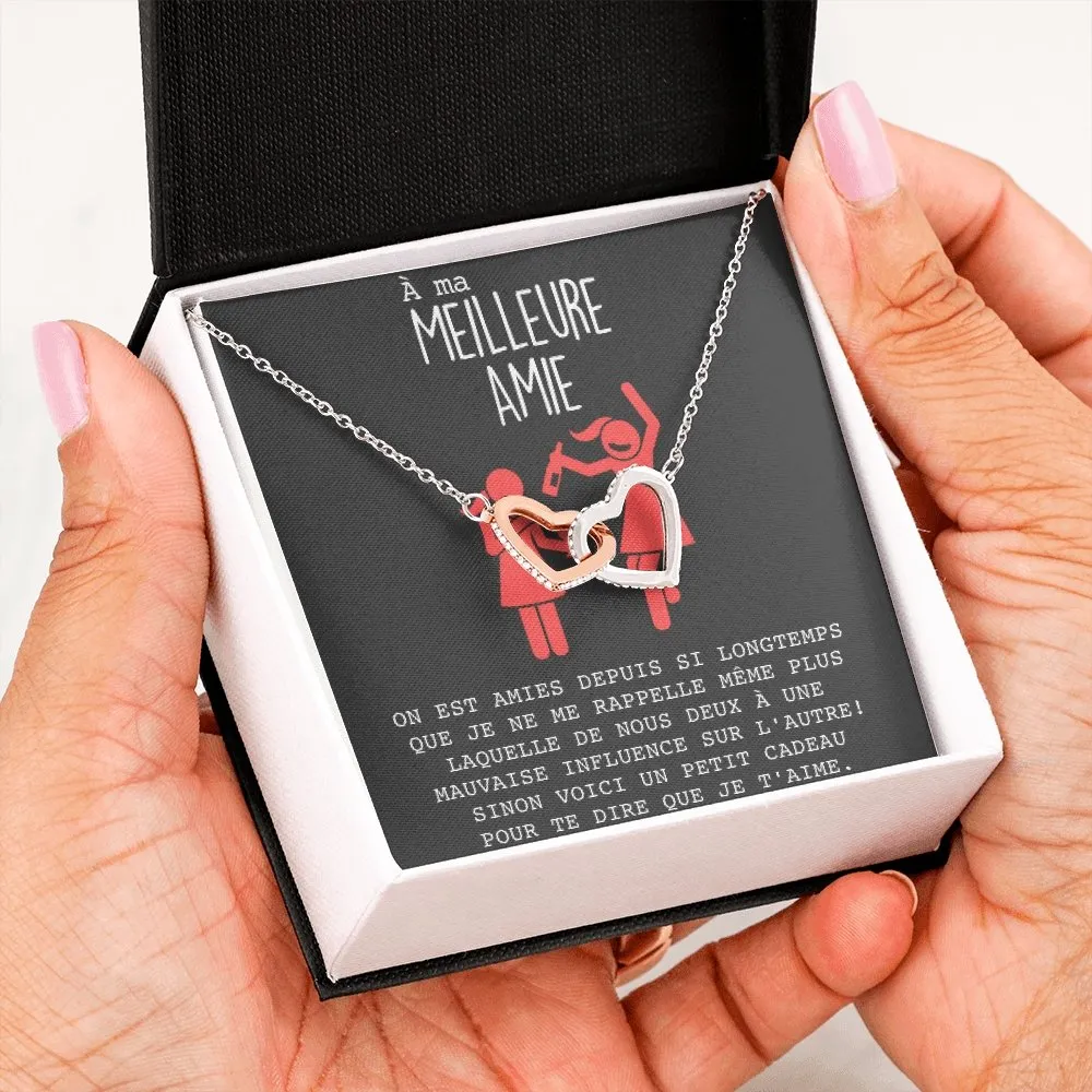 ONELOVE • Collier Meilleures Amies Double Cœur