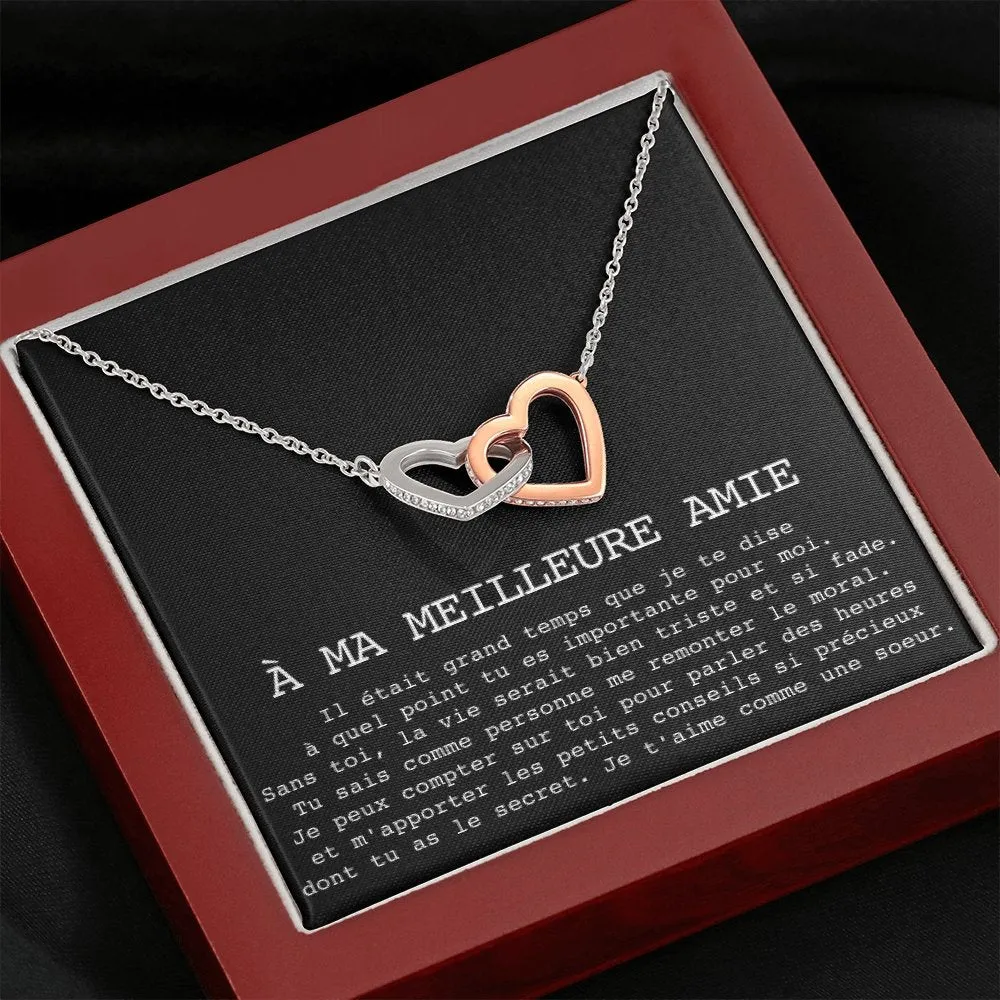 ONELOVE • Collier Meilleures Amies Double Cœur