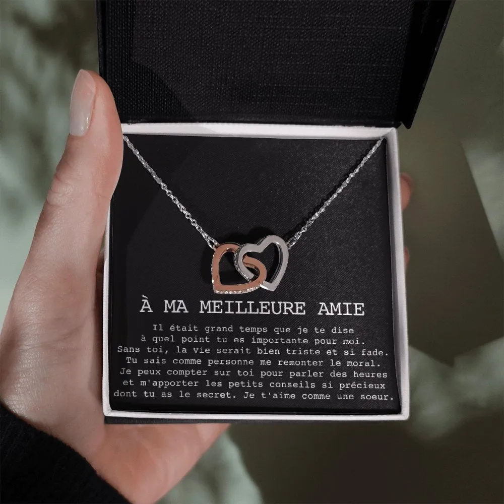 ONELOVE • Collier Meilleures Amies Double Cœur