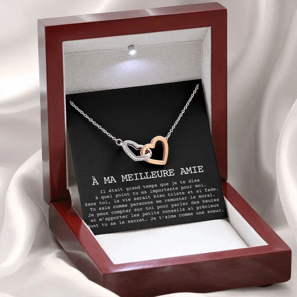 ONELOVE • Collier Meilleures Amies Double Cœur